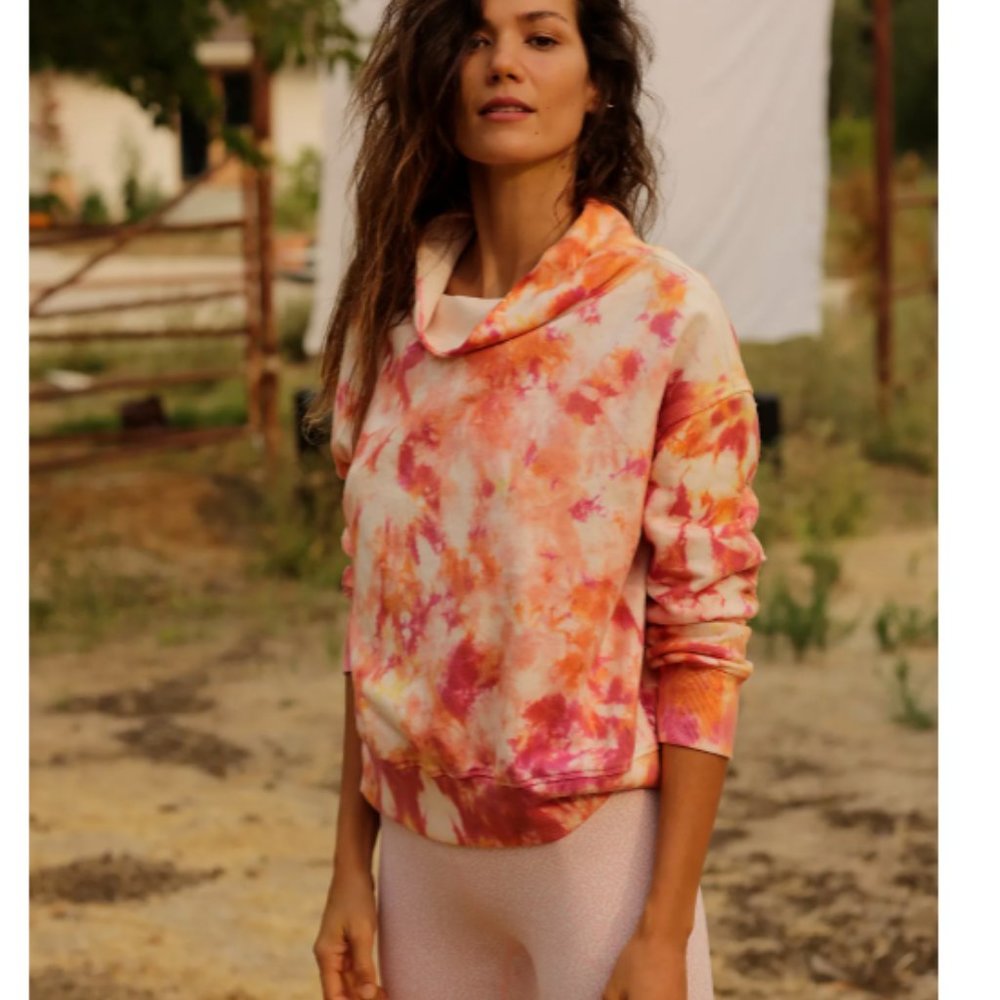Anthropologie Pilcro Elayna Tie Dye Sweatshirt Medium